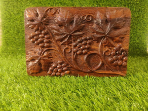 Wooden HAndmade Rose Carving box, Rose Jewelllery Box, Custom Box