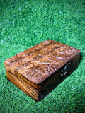 Wooden HAndmade Rose Carving box, Rose Jewelllery Box, Custom Box