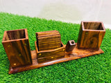 Office Desk Organizer Multi-Functional Wooden Handmade