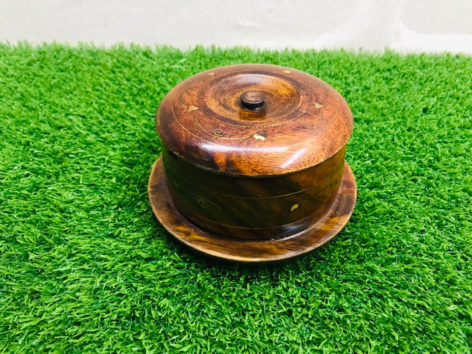Elegant Modern Wooden Pot 6 x 4 inch