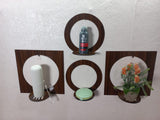 Round and square Wall Floating Shelves  (WS125)