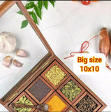 Square Spice Box   Size - 10. x 10. Inch MSB01