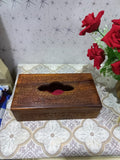 Wooden Hand Made Carving Tissue Box 01