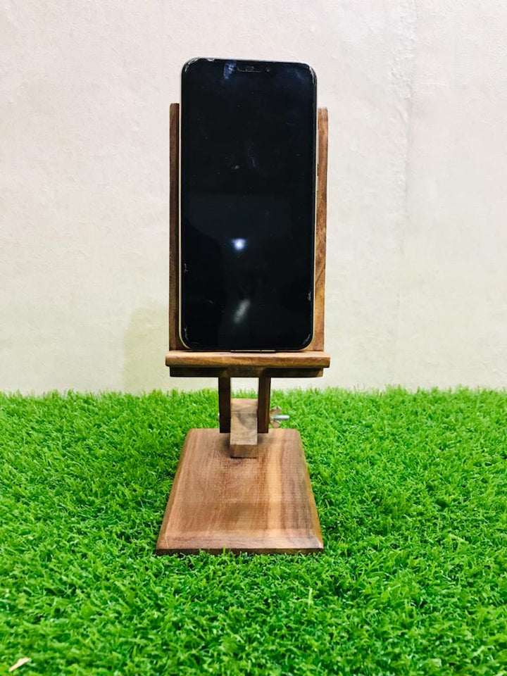 Adjustable Teak Wooden Phone Stand