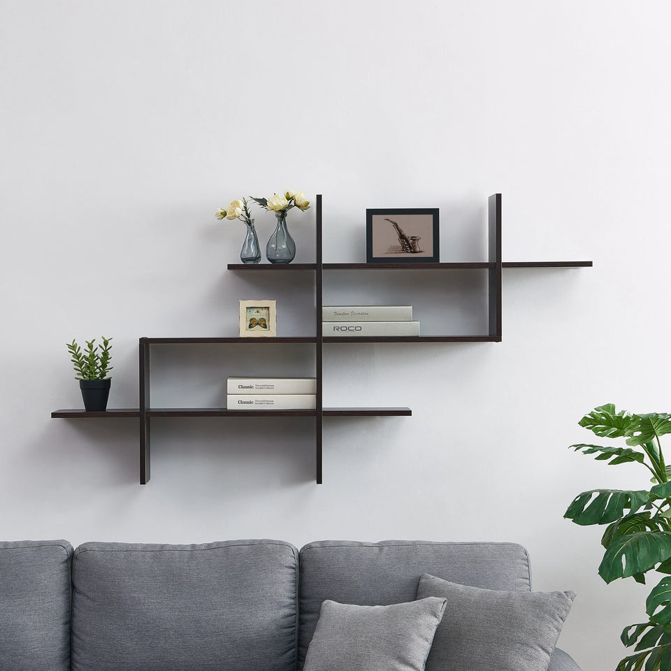 Three Tier Intersecting Shelves - Unique Floating Display (WS130)