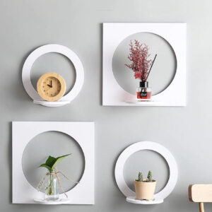 Round and square Wall Floating Shelves  (WS125)