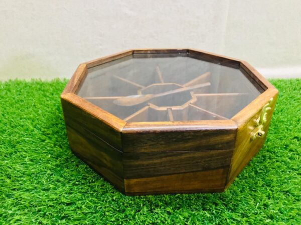 Round Spice Box ( MSB03 ) Size - 10x10 Inch