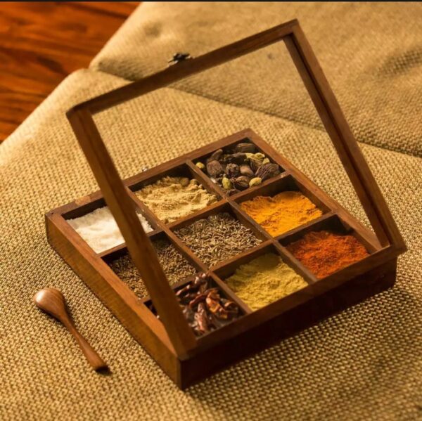 Square Spice Box   Size - 10. x 10. Inch MSB01